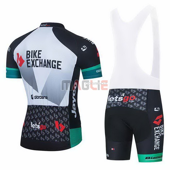 Maglia Bike Exchange Manica Corta 2021 Bianco - Clicca l'immagine per chiudere